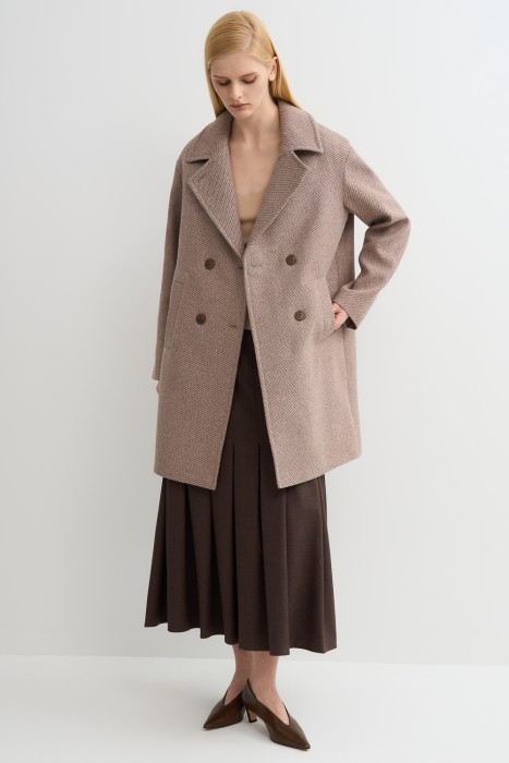 двубортное пальто по цене 9680 руб вид справа