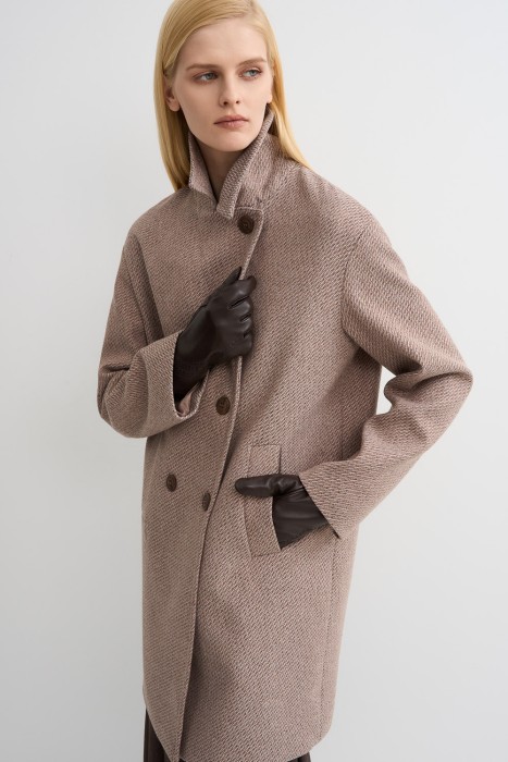 двубортное пальто из россии вид сбоку