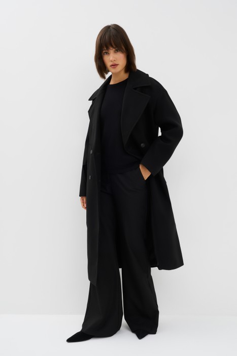 двубортное пальто 774565003 фотография