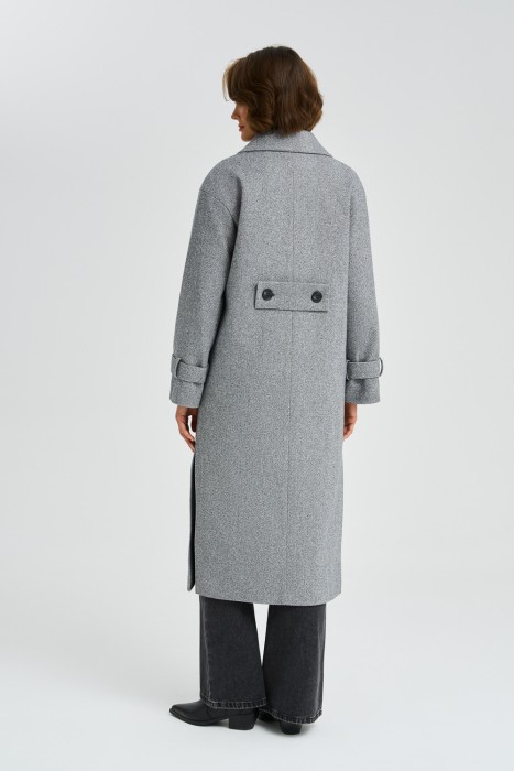 двубортное пальто по цене 12280 руб вид справа