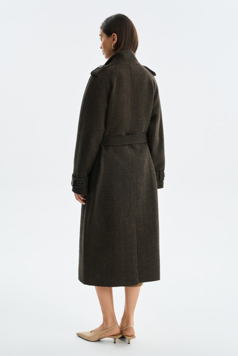 двубортное пальто по цене 18420 руб вид справа