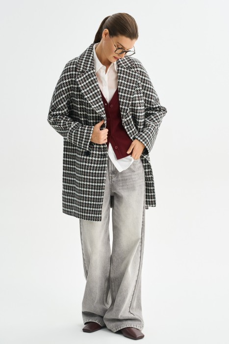 двубортное пальто 774560003 фотография