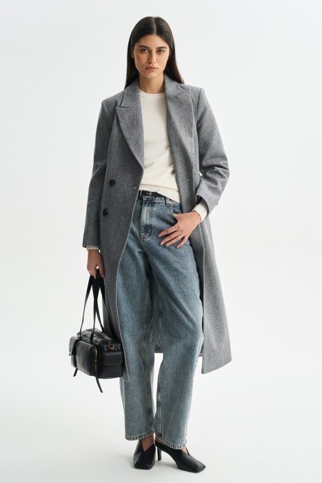 двубортное пальто 797726003 фотография