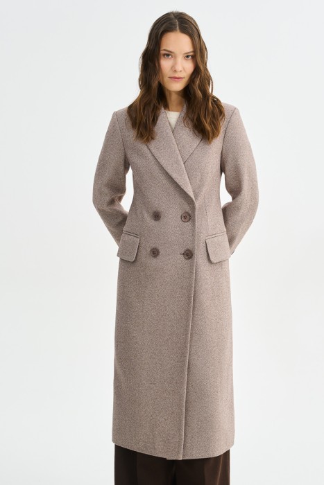 двубортное пальто из россии вид сбоку