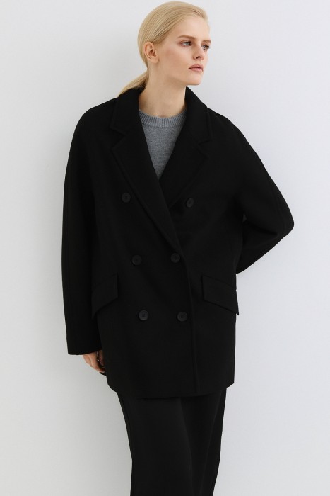 двубортное пальто 807251003 фотография
