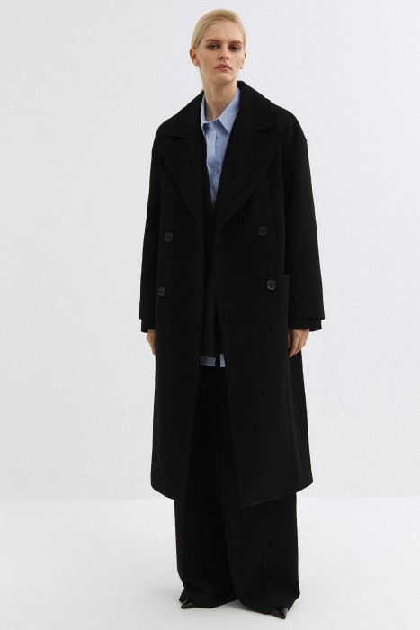 двубортное пальто по цене 9970 руб вид справа