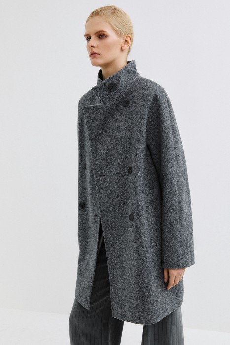 двубортное пальто по цене 9680 руб вид справа