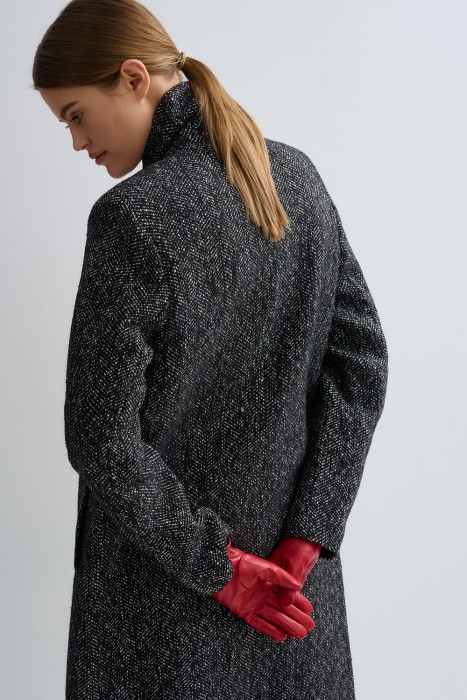 двубортное пальто из россии вид сбоку