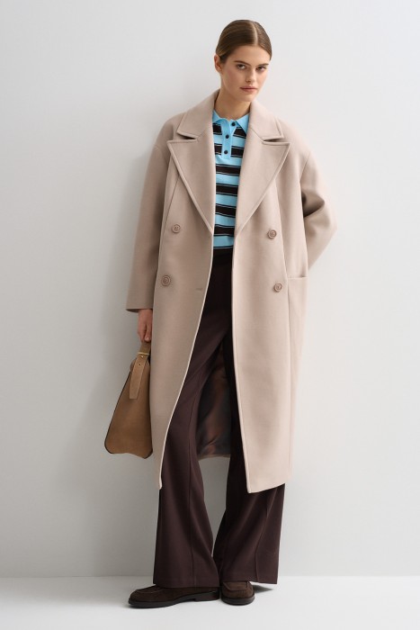 двубортное пальто 807240003 фотография