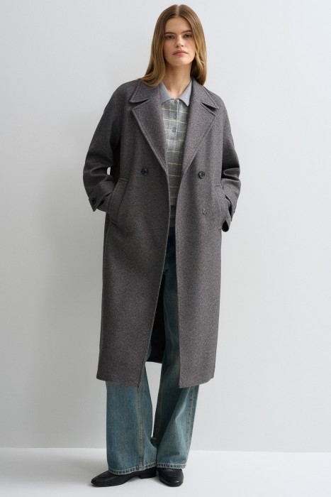 двубортное пальто 808660003 фотография