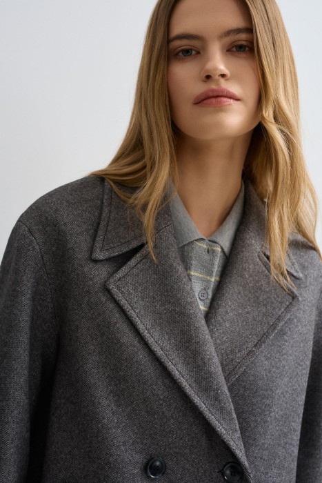 двубортное пальто из россии вид сбоку