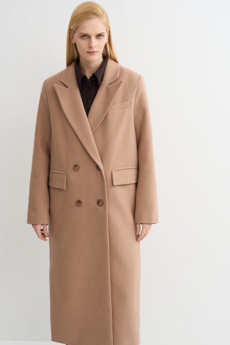 двубортное пальто из россии вид сбоку
