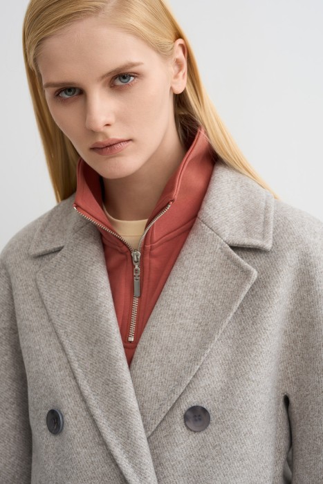 двубортное пальто по цене 9010 руб вид справа