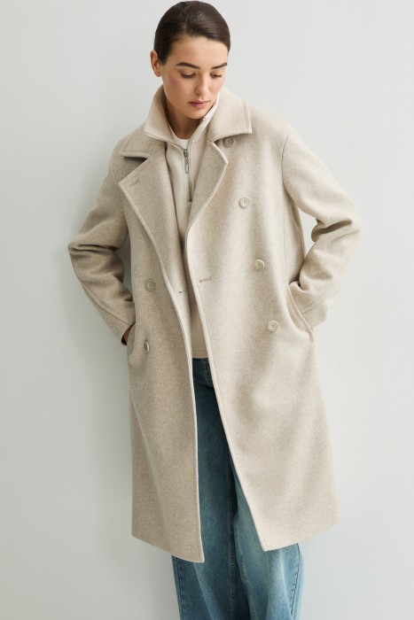 двубортное пальто 807255003 фотография