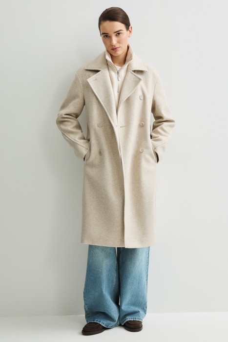 двубортное пальто из россии вид сбоку