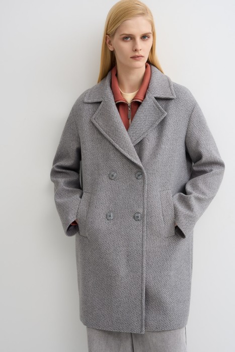 двубортное пальто 808696003 фотография