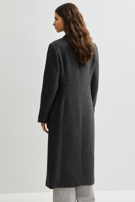 двубортное пальто по цене 12560 руб вид справа