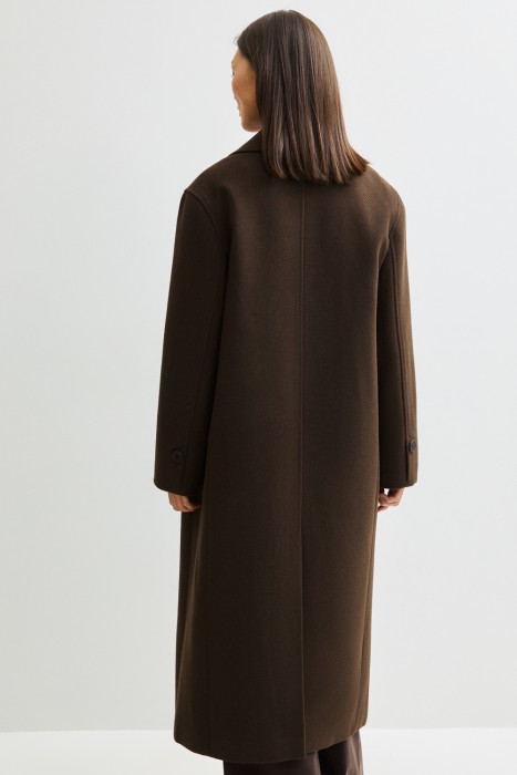 двубортное пальто по цене 15640 руб вид справа