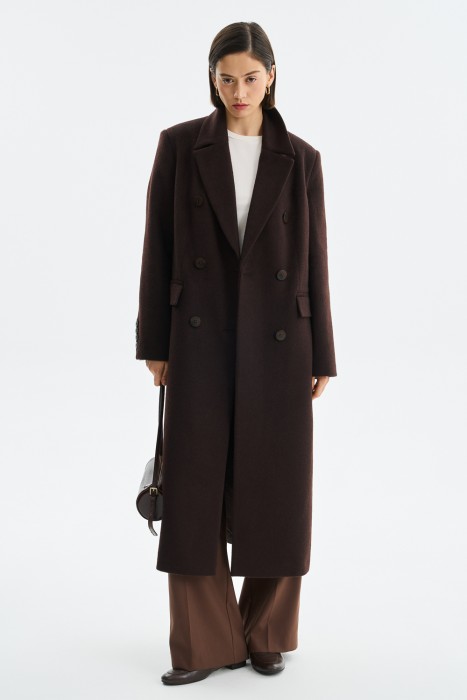 двубортное пальто 778982003 фотография