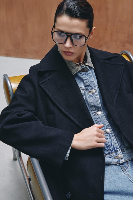 двубортное пальто по цене 11990 руб вид справа