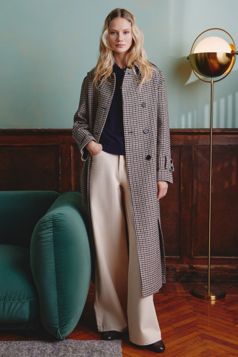 двубортное пальто 742667003 фотография