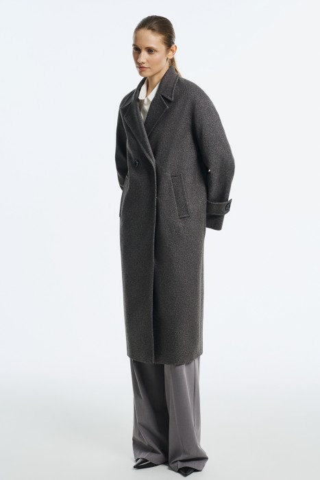 двубортное пальто по цене 10030 руб вид справа