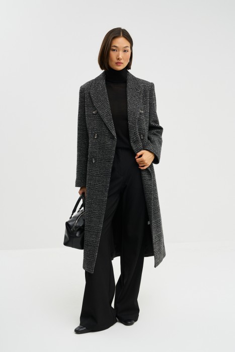 двубортное пальто 774502003 фотография