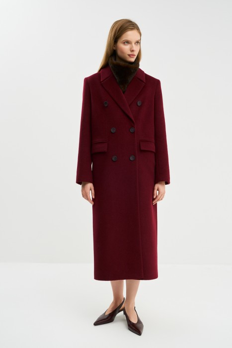 двубортное пальто из россии вид сбоку