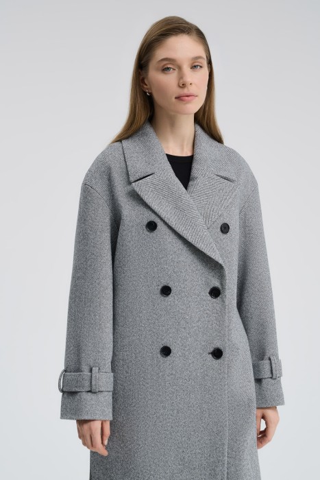 двубортное пальто по цене 7110 руб вид справа