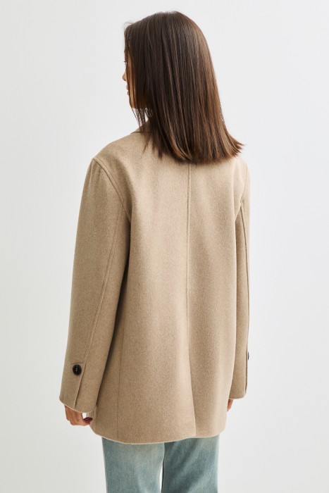 двубортное полупальто по цене 12760 руб вид справа