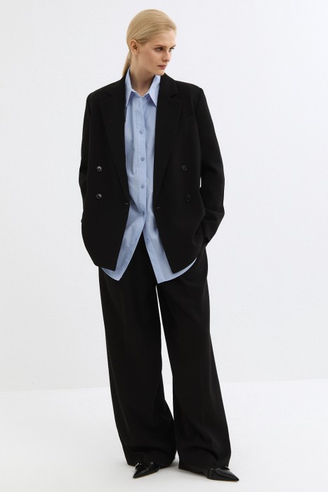 двубортный жакет из россии вид сбоку