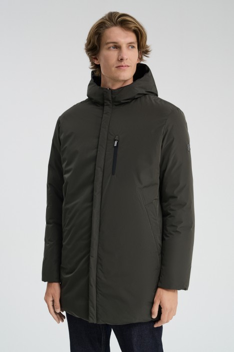 двухстороння куртка от бренда снежная королева вид слева