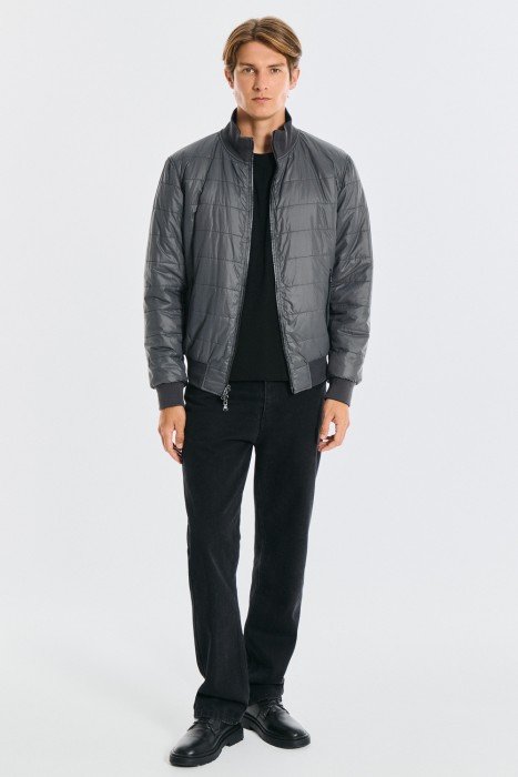 двухсторонняя куртка из натуральной кожи из россии вид сбоку