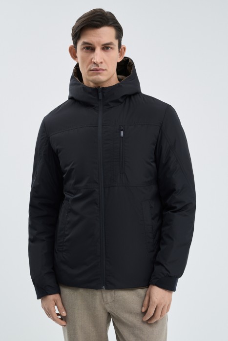 двухсторонняя куртка от бренда снежная королева вид слева