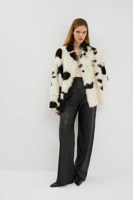 двусторонняя дубленка из овчины по цене 60550 руб вид справа