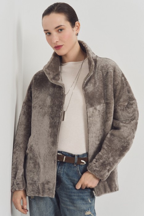 двусторонняя дубленка из овчины по цене 49760 руб вид справа