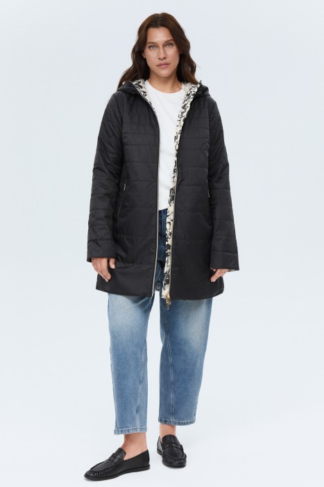 двусторонняя куртка с капюшоном 797245003 фотография