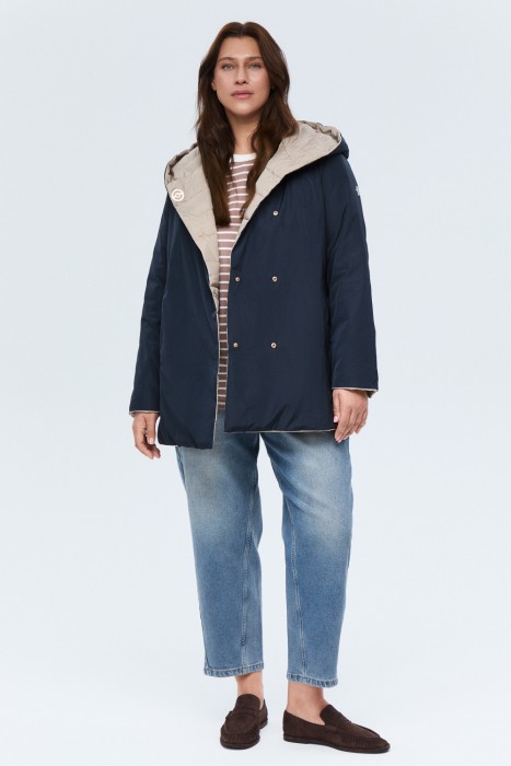 двусторонняя куртка с капюшоном 797255003 фотография