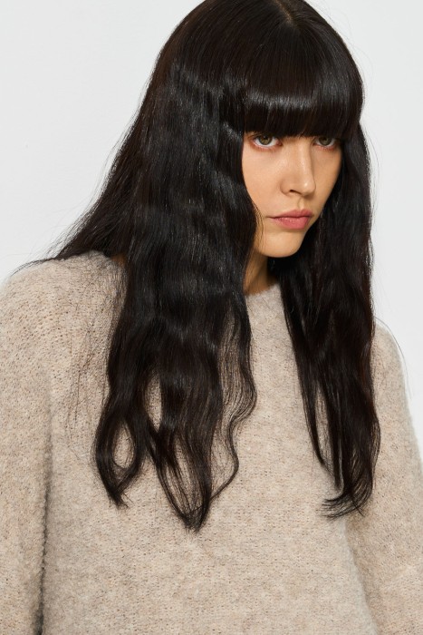 джемпер из буклированной пряжи из россии вид сбоку