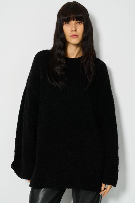 джемпер из буклированной пряжи  из россии вид сбоку