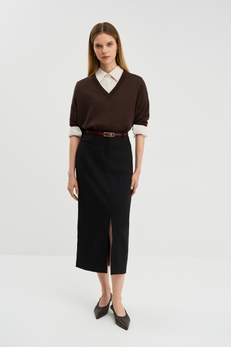 джемпер из шерсти от бренда снежная королева вид слева