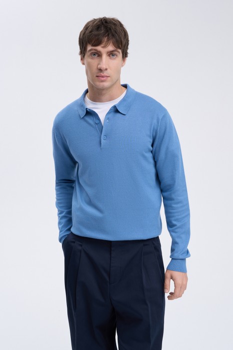 джемпер-поло от бренда снежная королева вид слева