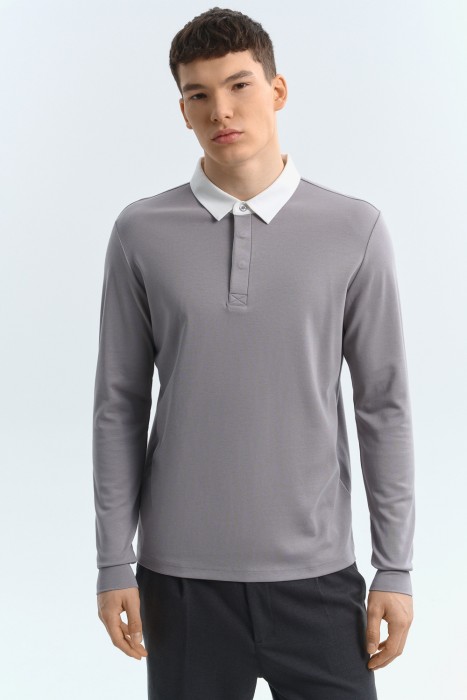 джемпер-поло от бренда снежная королева вид слева