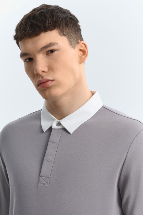 джемпер-поло из россии вид сбоку