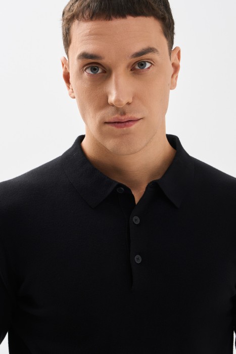 джемпер-поло от бренда снежная королева вид слева