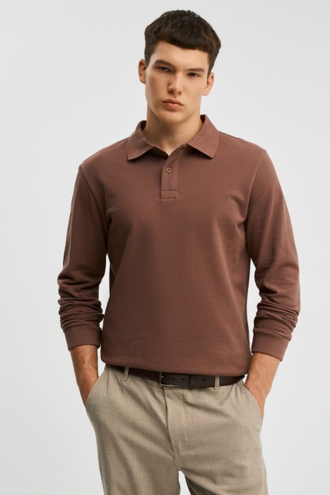 джемпер-поло от бренда снежная королева вид слева