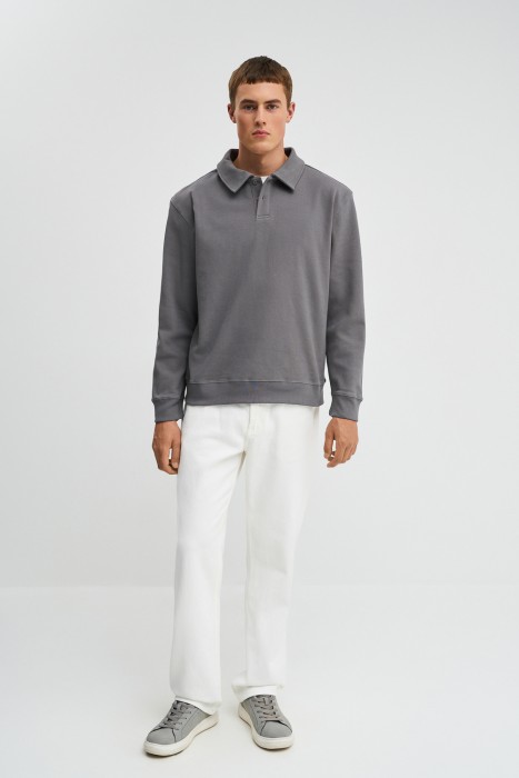 джемпер-поло от бренда снежная королева вид слева