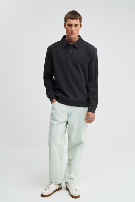 джемпер-поло от бренда снежная королева вид слева