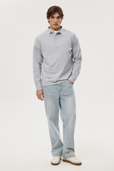 джемпер-поло от бренда снежная королева вид слева