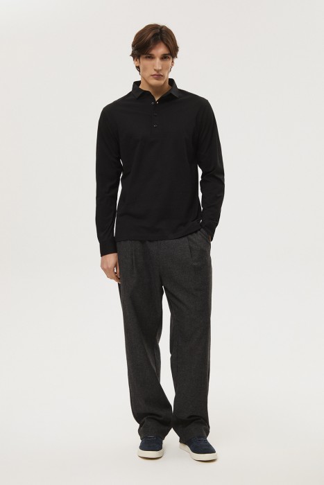 джемпер-поло от бренда снежная королева вид слева